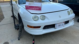 How to replace shock on Acura Integra or Civic@elchanojose