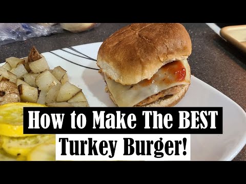 HOW TO MAKE A GROUND TURKEY BURGER || EASY PARMESAN TURKEY BURGER RECIPE!