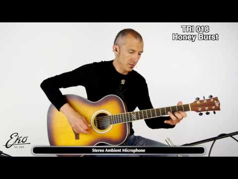 TRI 018 honeyburst Massimo Varini presenta Eko Guitars