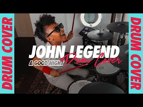John Legend ft. Bloodpop - A Good Night | Drum Cover | Geneva London (Age 8)