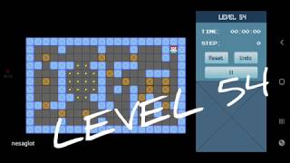 Classic Sokoban Level 54 | without UNDO | Solution 1 - 90