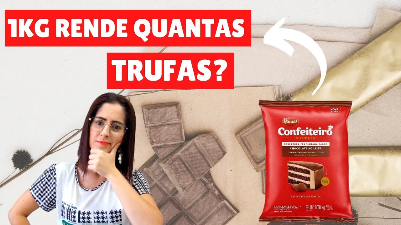Quantas trufas rende 1kg de chocolate | Como lucrar mais com trufas!