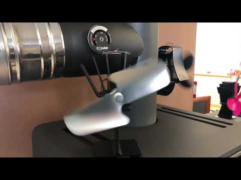 Ventilátor na kouřovod Flamingo čtyřlopatkový černý (HSF17-263), HS Flamingo