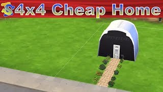 The Sims4 | Building Video - 4x4 Futuristic Cheap House