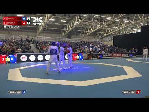 220 R-16 M-68kg 🔵 KAVURAT Ferhat can TUR vs 🔴 RECBER Hakan TUR I Manchester 2022 World Taekwondo GP
