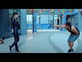 Sexy Police In Leather Knocking Down Bad Guys