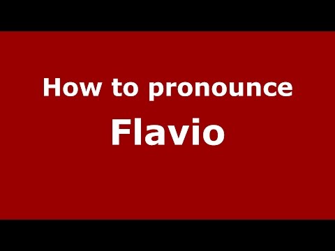 How to pronounce Flavio (Argentine Spanish/Argentina) - PronounceNames.com