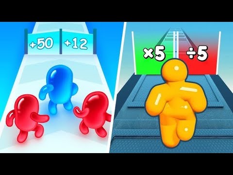 tall man run vs Join blob clash 3D Walkthough Android ios gameplay adventure
