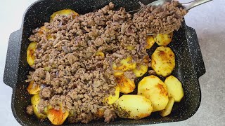 Quick and delicious dinner recipe  with ground beef and potatoes | YUMMY RECIPES