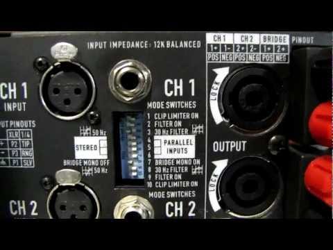 Bridging a QSC amplifier - Stage Left Audio