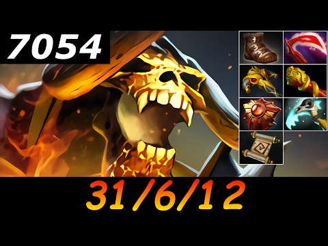 Dota 2 Clinkz 7054 MMR 31/6/12 (Kills/Deaths/Assists) Ranked Full Gameplay