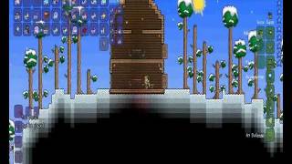 Terraria: The Perfect NPC House-Time lapse in SNOW BIOME