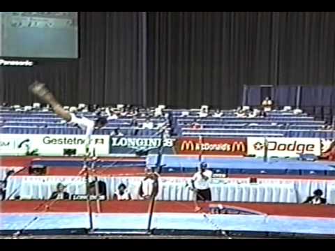 8th Team HUN Krisztina Molnar UB - 1991 World Gymnastics Championships 9.712