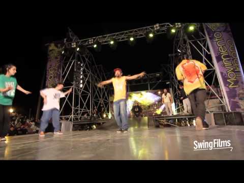 Cintia y Margarita vs Rodri y Negro Alvarez - Hip Hop 2vs2 - Hit tha Beat 2013 - Cuartos de Final