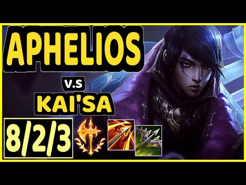YUUKI60 (APHELIOS) vs KAI'SA - 8/2/3 KDA BOTTOM ADC GAMEPLAY - EUW Ranked DIAMOND