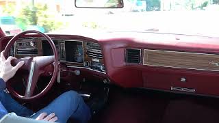 1975 Pontiac Grand Ville Brougham Convertible Driving Video