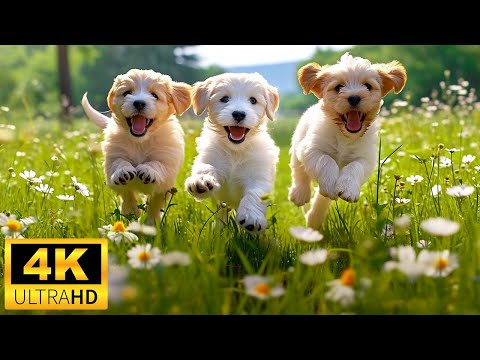 Baby Animals 4K (60 FPS) UHD - Around The World Of Cute Young Animals With Relaxing Music