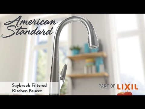 Saybrook® Single-Handle Pull-Down Dual Spray Kitchen Faucet 1.5 gpm/5.7 L/min With Filter // POLISHED CHROME // YouTube Video