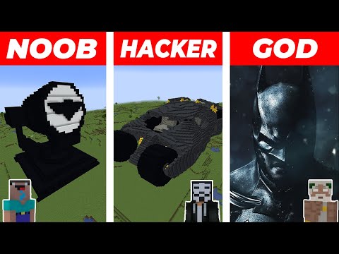 NotCyborg - Minecraft NOOB vs HACKER vs GOD: BATMAN 2022 BUILD CHALLENGE in Minecraft Animation