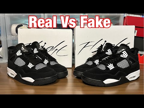 Air Jordan 4 White Thunder Real Vs Fake Review