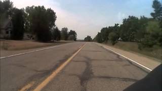 preview picture of video 'Riding through New Lisbon, WI on Hwy. 80'