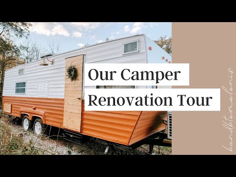 Our DIY Camper Remodel | Before & After |  RV Travel Trailer Renovation Tour