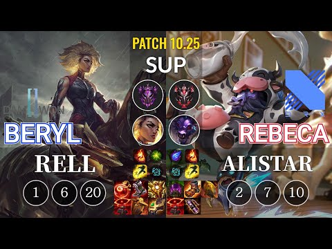 DWG BeryL Rell vs DRX Rebeca Alistar Sup - KR Patch 10.25