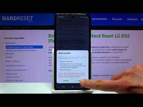 Cómo ahorrar batería en LG K62 Plus - activar modo ahorro de energía