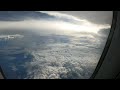4K HD Airplane Window Seat View Sea Of Clouds