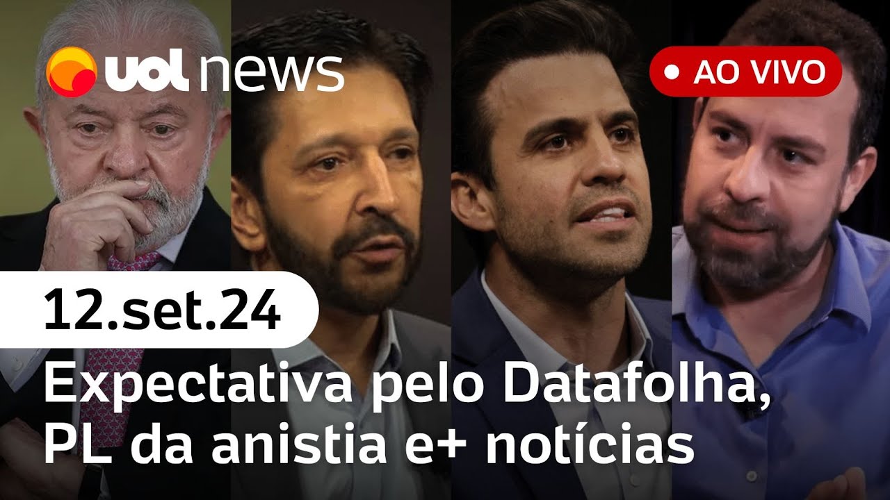 Pablo Marçal, Boulos e Nunes reagem após pesquisas; PL da anistia, caso Silvio Almeida e+ | UOL News