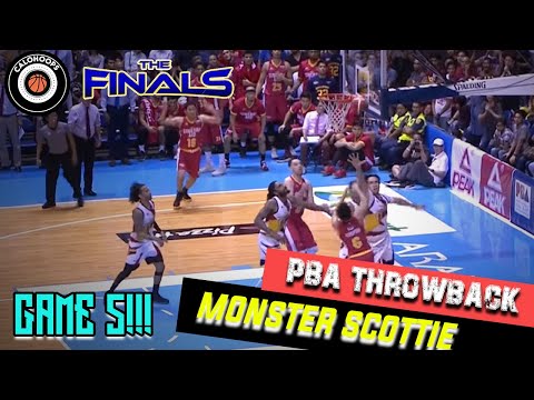 PBA THROWBACK: Isa sa pinaka madikit na laban ng GINEBRA AT SMB! |  Monster Scottie Game 5 Finals