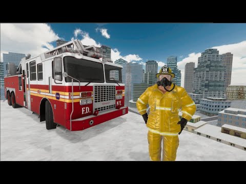 Fire Truck Simulador Android Gameplay - American FireFighter City Rescue 2019 - Bombeiro Simulador