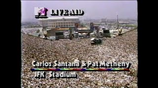 Santana &amp; Pat Metheny - By The Pool/Right Now (MTV - Live Aid 7/13/1985)