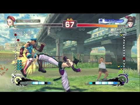 Takumin07 (Cammy) vs Haneyama (Juri) AE2012 Ranked Match *HD*