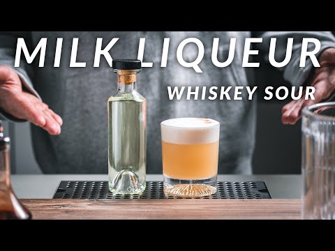 Milk Liqueur Whiskey Sour – Truffle on the Rocks