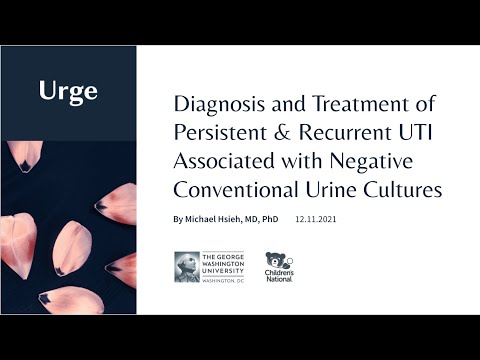 Diagnosis and treatment of persistent and recurrent UTI with negative conventional urine cultures