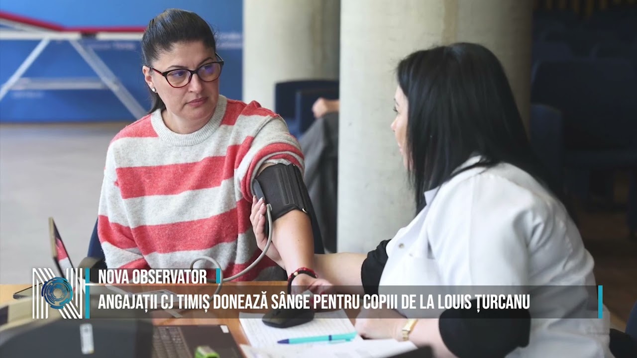 Angajații CJ Timiș donează sânge pentru copiii de la Louis Țurcanu