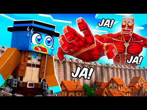 PRIMER DÍA en la ESCUELA Como CAZADOR de TITANES en Minecraft!