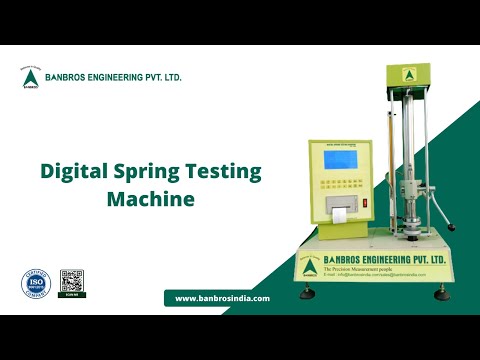Digital Spring Testing Machine, TLS-S100I