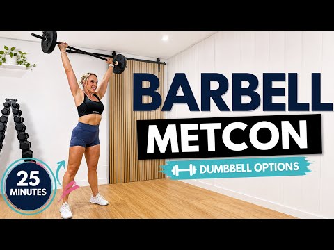 🔥 25 Min Barbell Tabata Metabolic Workout
