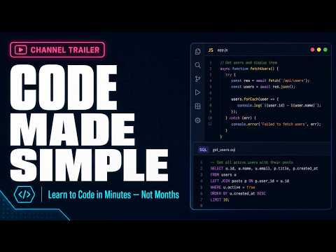 Code Made Simple — Javascript Sql More Explained Simply