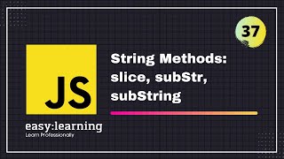 Download lagu JavaScript for Beginners A -Z #37 | String Methods: slice, subStr, subString - String in JavaScript mp3