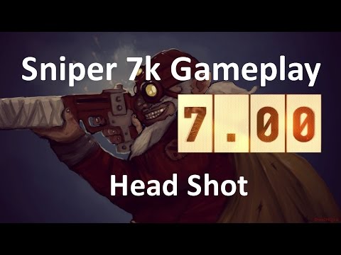 Sniper [ 7.0] PRO GAMEPLAY [ 7000 MMR Ranked Dota 2 Gameplay ]