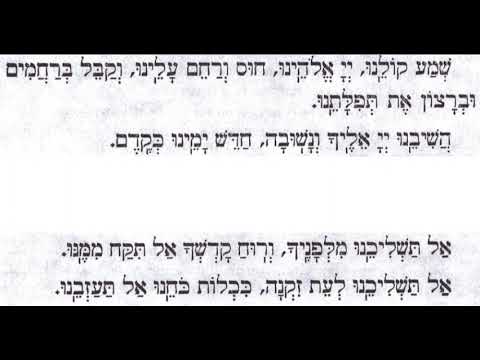 Yom Kippur Musaf 62 - Shema Koleinu