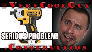Serious Problem With DeWALT DCF887 Impact Drivers