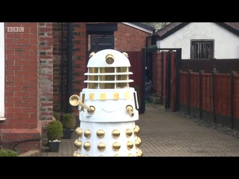 Dalek Omega and Operator Connor on BBC North West Tonight! 26/03/21