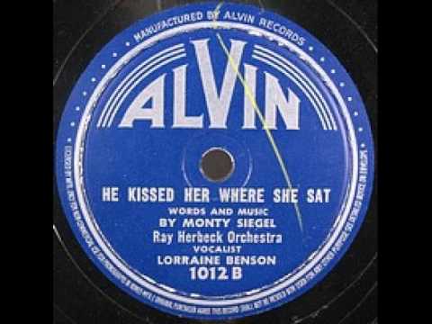 "He Kissed Her Where She Sat" - The Ray Herbeck Orchestra (1946 Alvin)