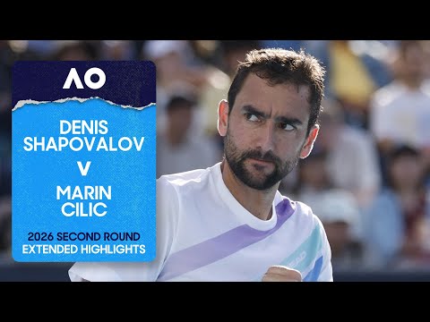Denis Shapovalov v Marin Cilic Extended Highlights | Australian Open 2026 Second Round