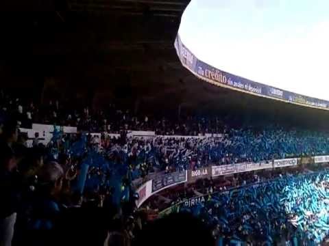 "Resistencia Albiazul - Mil banderas (Recibimiento) vs san Luis" Barra: La Resistencia Albiazul &bull; Club: Querétaro