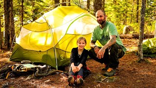 Tent Camping With My Daughter - Back Country Hiking And Camping - Part 1